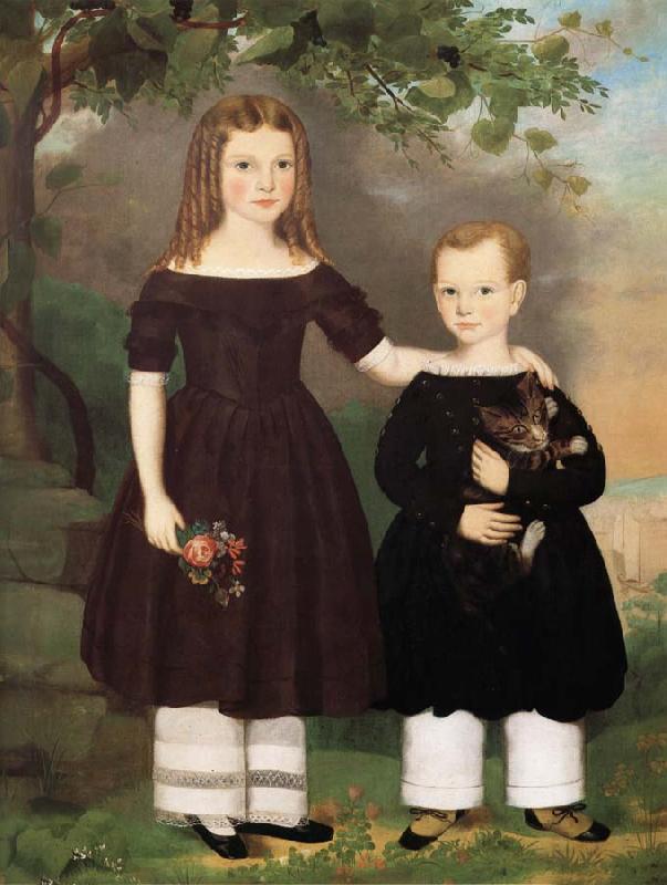 unknow artist Two Children oil painting picture